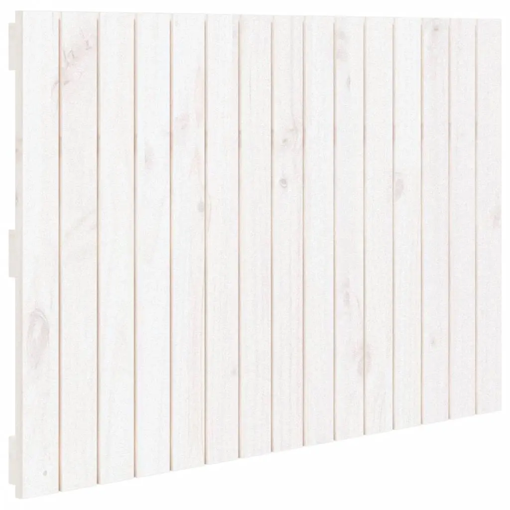 Wall Headboard White 95.5 cm Solid Wood Pine 824834 - Furniture