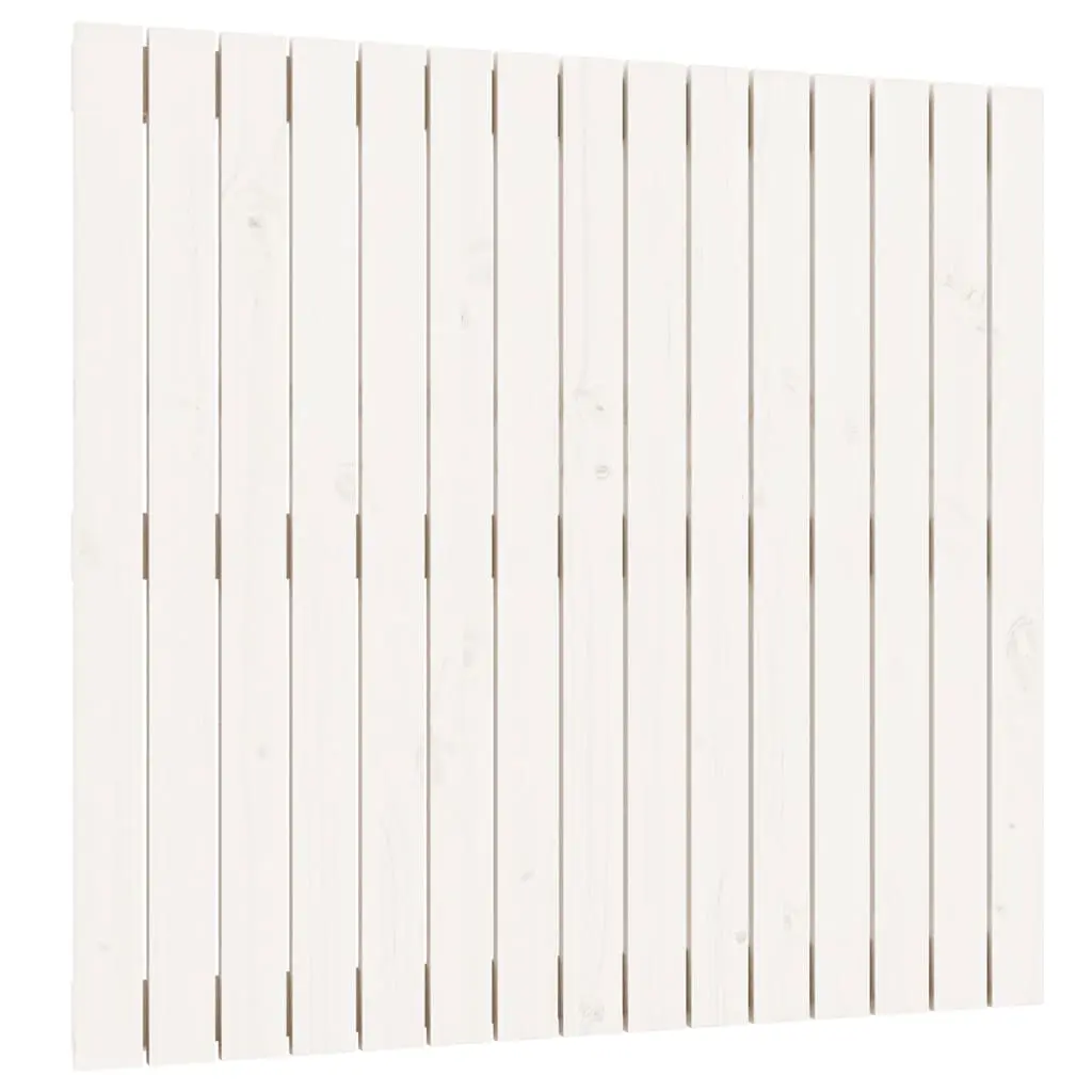 Wall Headboard White 95.5 cm Solid Wood Pine 824884 - Furniture