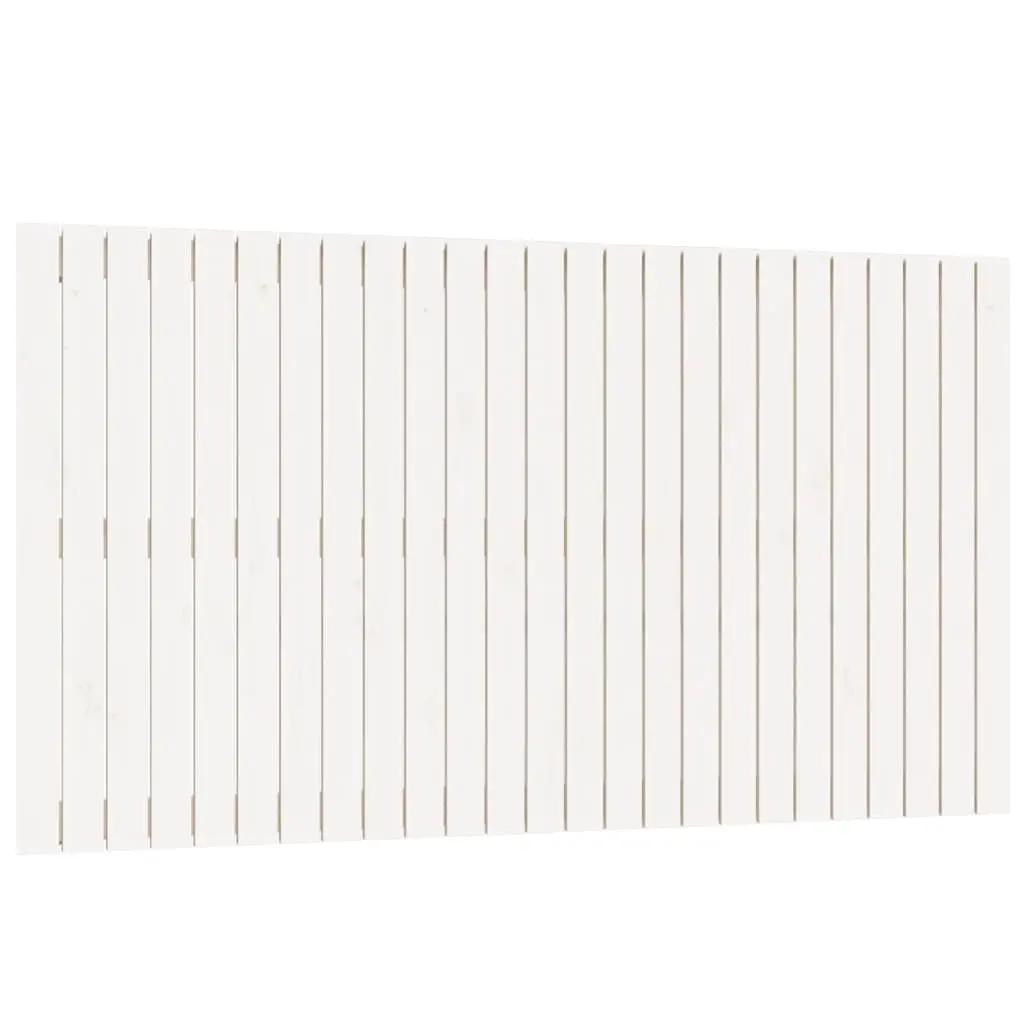 Wall Headboard White 159.5 cm Solid Wood Pine 824899 - Furniture
