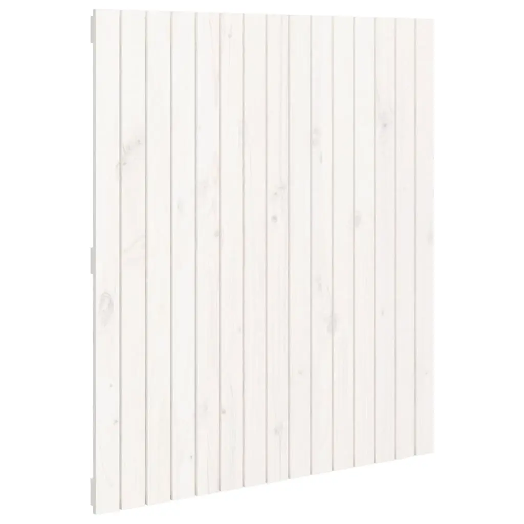 Wall Headboard White 95.5 cm Solid Wood Pine 824934 - Furniture
