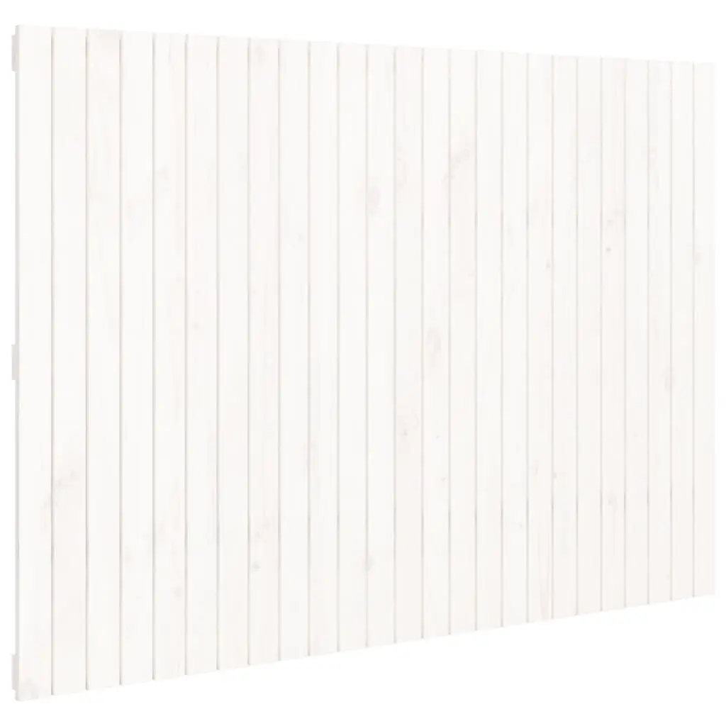 Wall Headboard White 159.5 cm Solid Wood Pine 824949 - Furniture