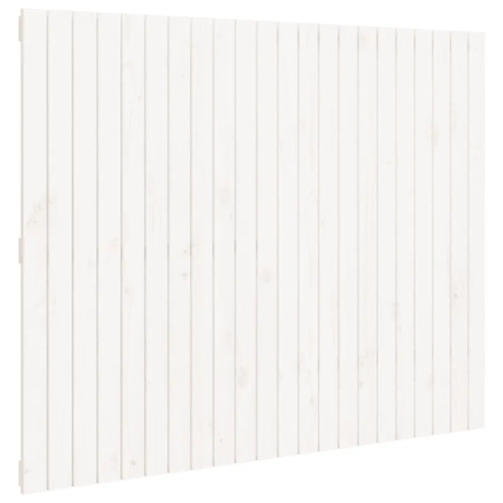 Wall Headboard White 140 cm Solid Wood Pine 824969 - Furniture