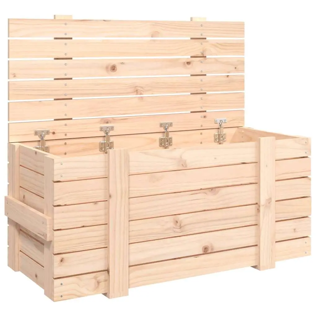 Storage Box 91x40.5x42 cm Solid Wood Pine 824998 - Home & Garden