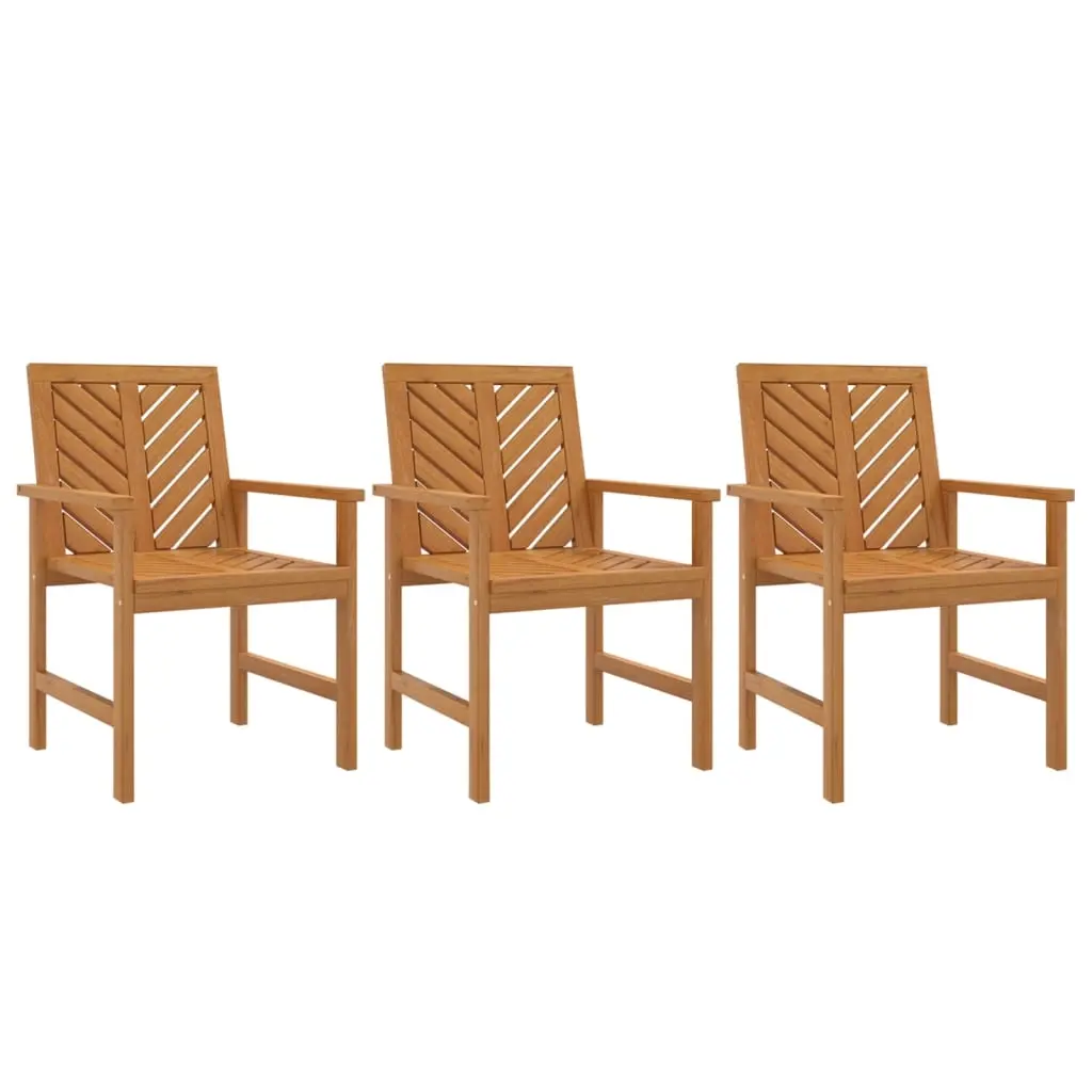 Garden Dining Chairs 3 pcs Solid Wood Acacia 362228 - Furniture