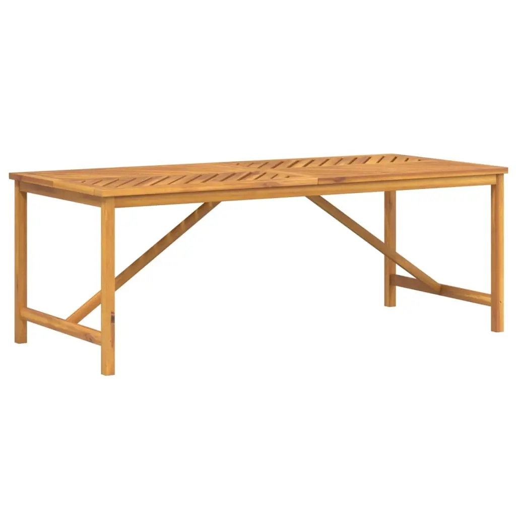 Garden Dining Table 200x90x74 cm Solid Wood Acacia 362242 - Furniture