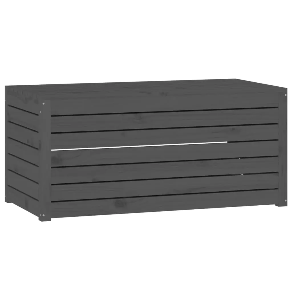 Garden Box Grey 101x50.5x46.5 cm Solid Wood Pine 823950 - Outdoor Storage Boxes - Up to 60% off
