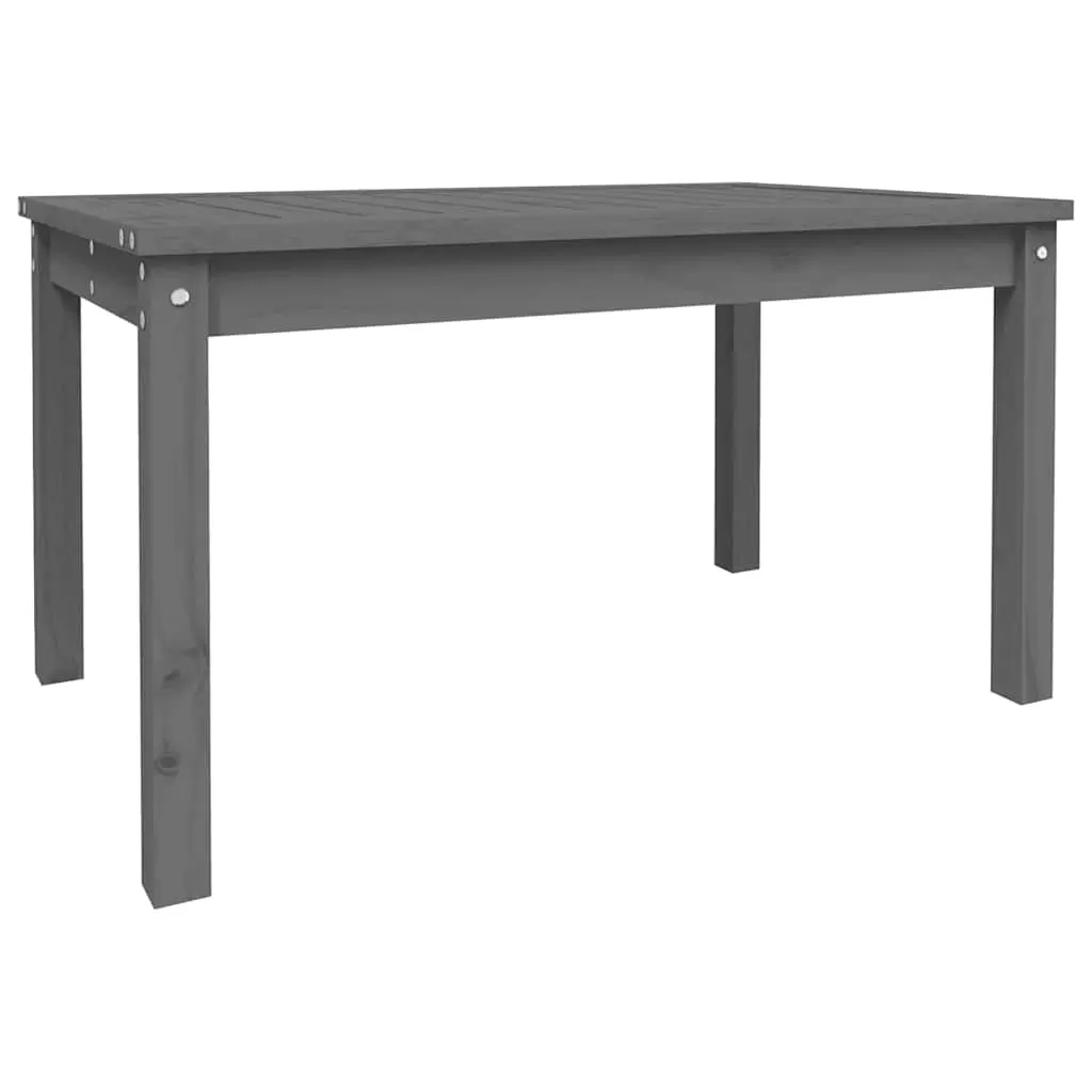 Garden Table Grey 82.5x50.5x45 cm Solid Wood Pine 824115 - Furniture