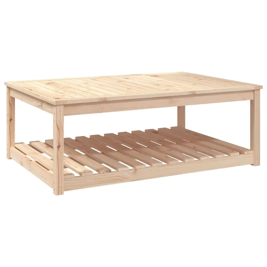 Garden Table 121x82.5x45 cm Solid Wood Pine 824148 - Furniture
