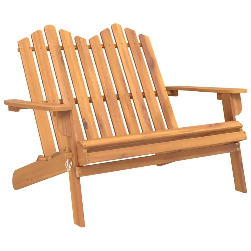 Adirondack Garden Bench 126 cm Solid Wood Acacia 360038 - Furniture