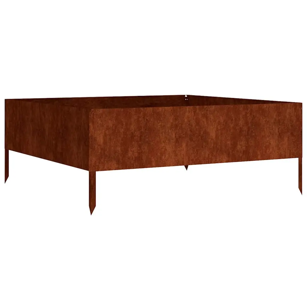 Garden Raised Bed 100x100x41 cm Corten Steel 824516 - Home & Garden