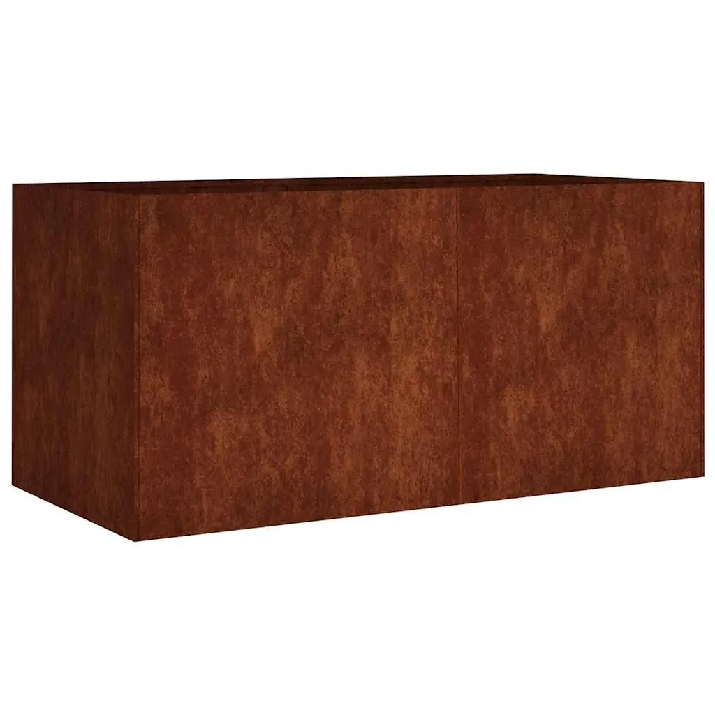 Planter 80x40x40 cm Corten Steel 824519 - Home & Garden