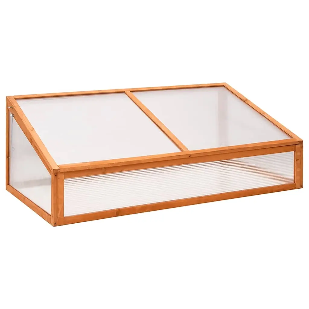 Greenhouse Orange 110x56x39 cm Fir Wood 362646 - Home & Garden