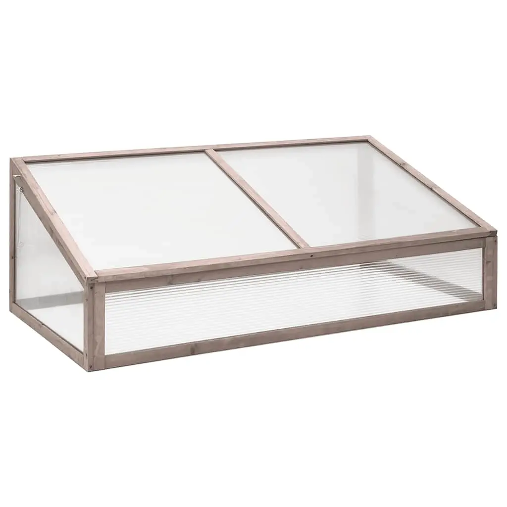 Greenhouse Grey 110x56x39 cm Fir Wood 362647 - Home & Garden