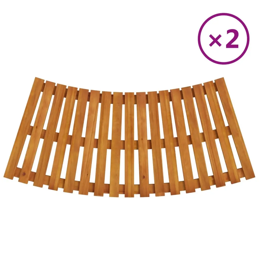 Spa Steps 2 pcs Solid Wood Acacia 362261 - Home & Garden
