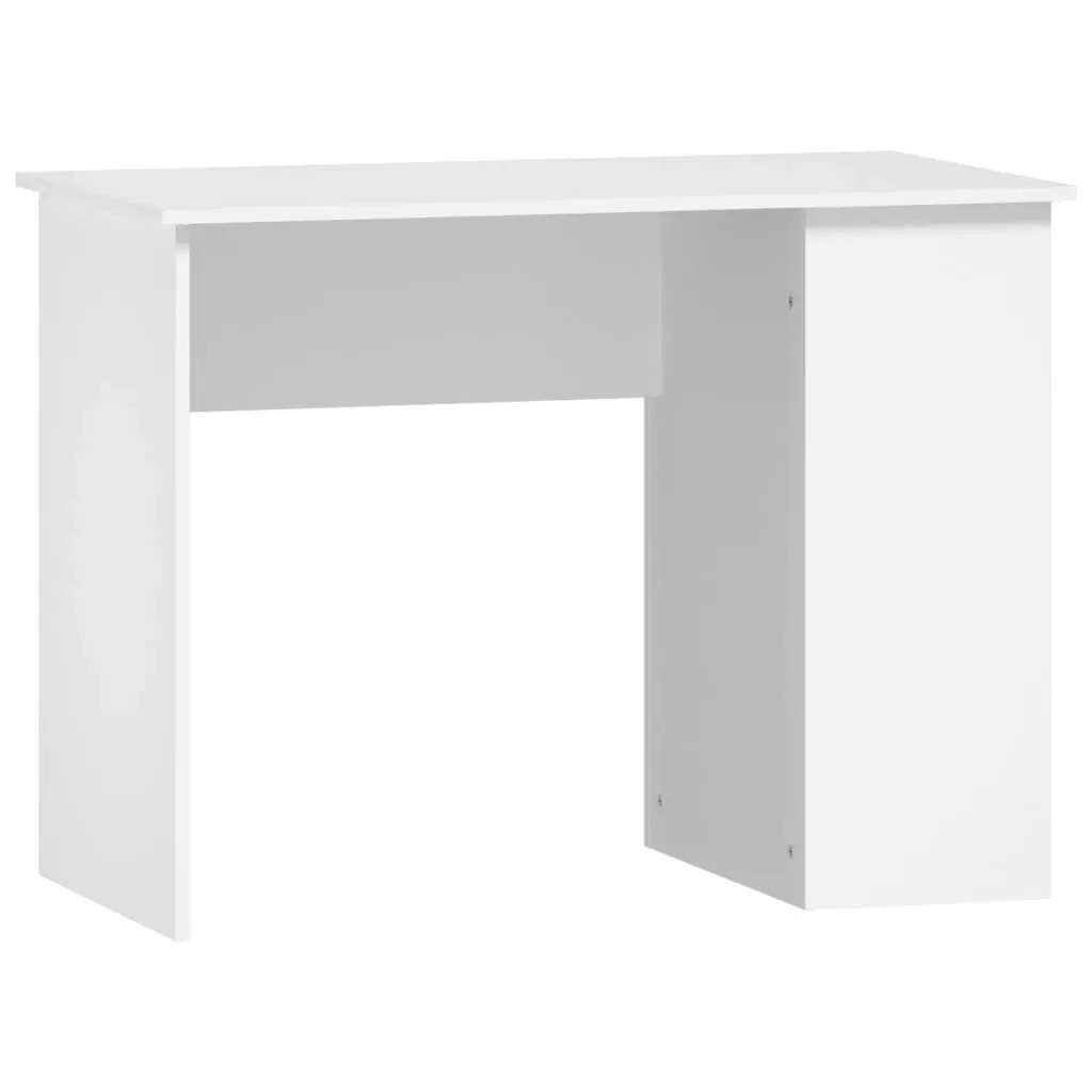 Desk White 100x55x75 cm Engineered Wood 823024 - Furniture