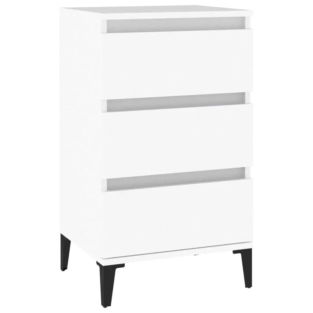 Bedside Cabinet White 40x35x70 cm Engineered Wood 819668 - Furniture
