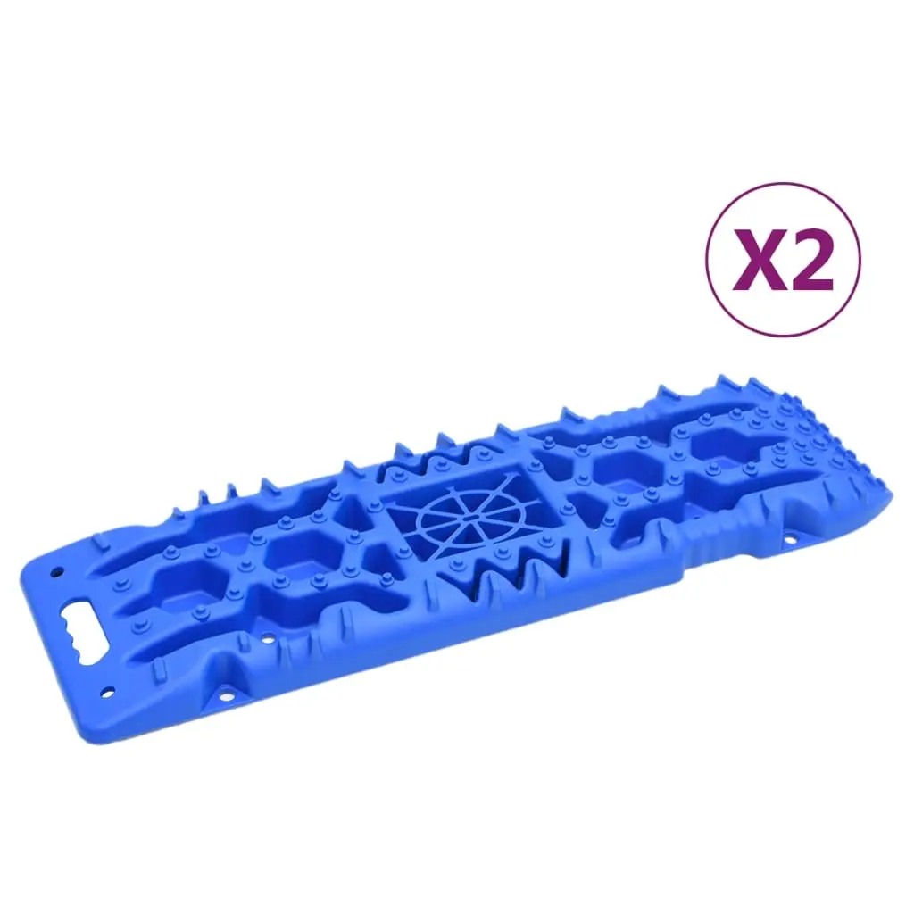 Traction Boards 2 pcs Blue 107x31x7 cm Nylon 210773 - Home & Garden