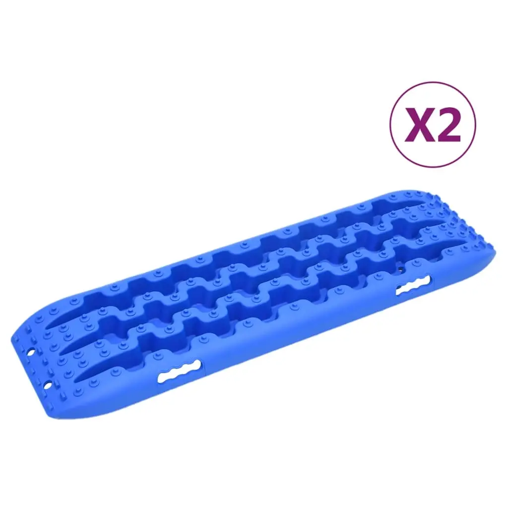 Traction Boards 2 pcs Blue 106x30.5x7 cm Nylon 210776 - Home & Garden