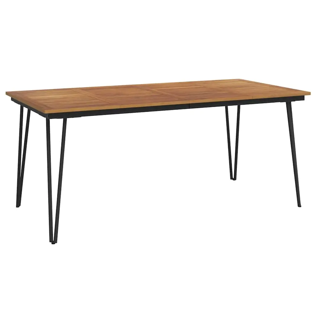 Garden Table with Hairpin Legs 180x90x75 cm Solid Wood Acacia 319521 - Furniture