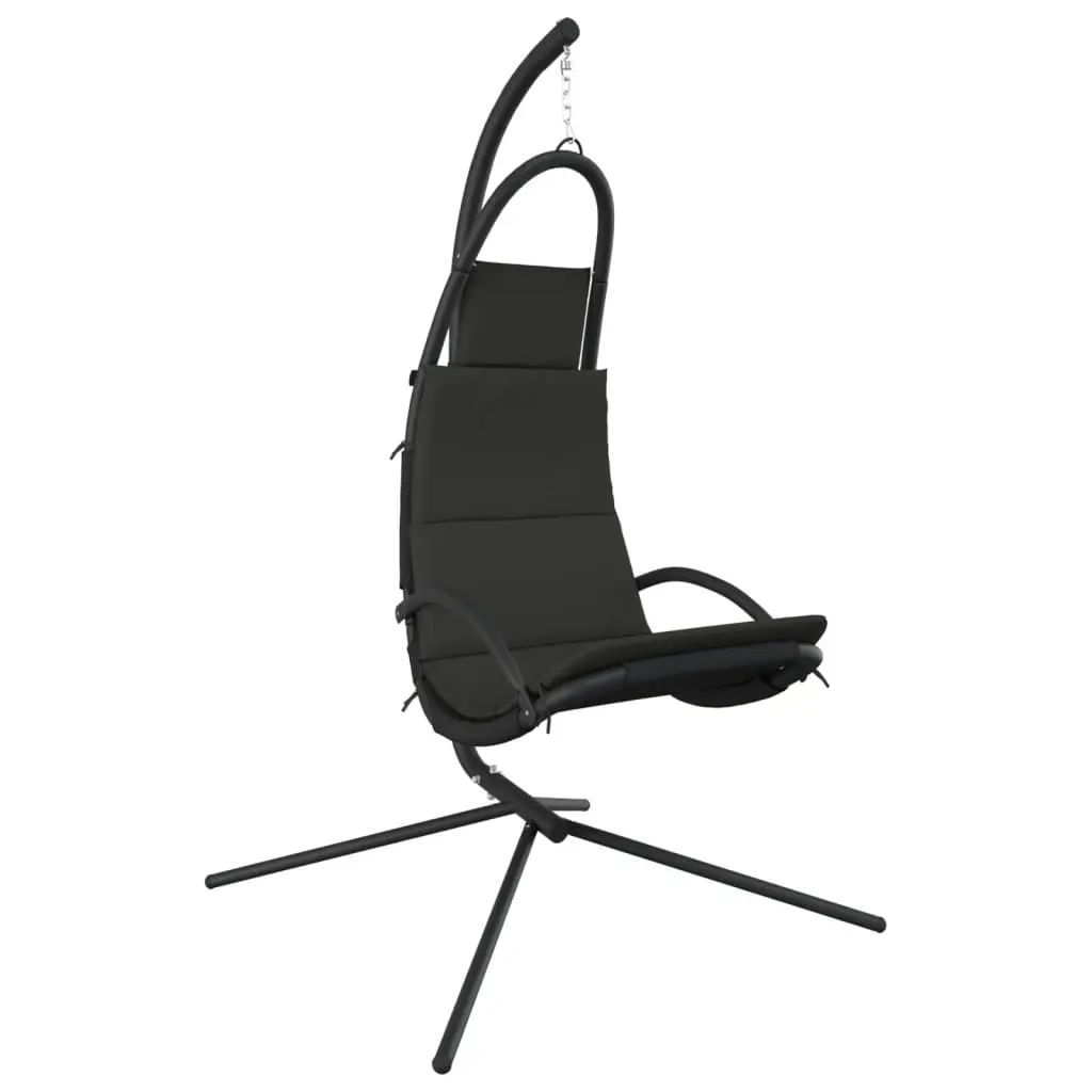Garden Swing Chair with Cushion Dark Grey Oxford Fabric&Steel 362729 - Home & Garden