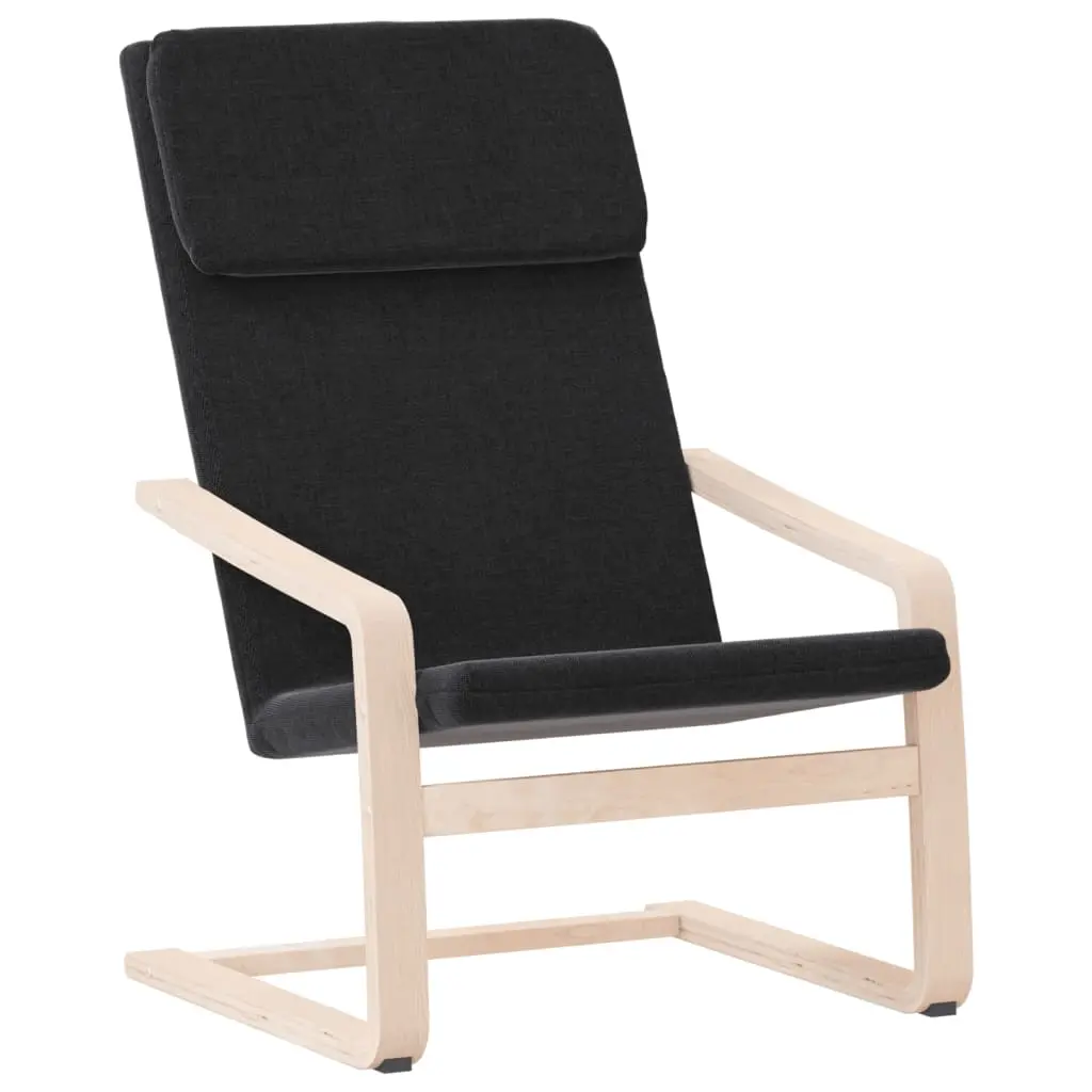 Relaxing Chair Black Fabric 351055 - Furniture