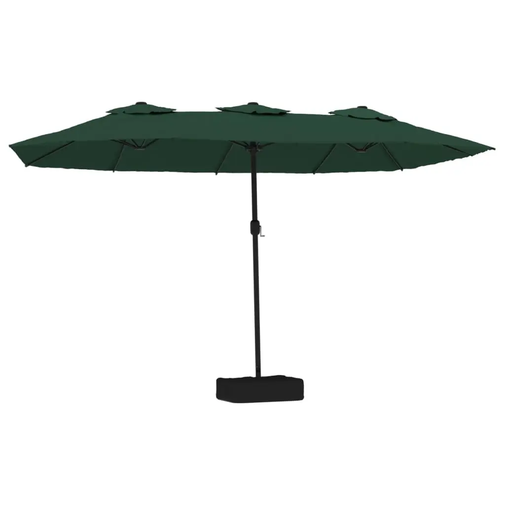 Double-Head Parasol Green 449x265 cm 362946