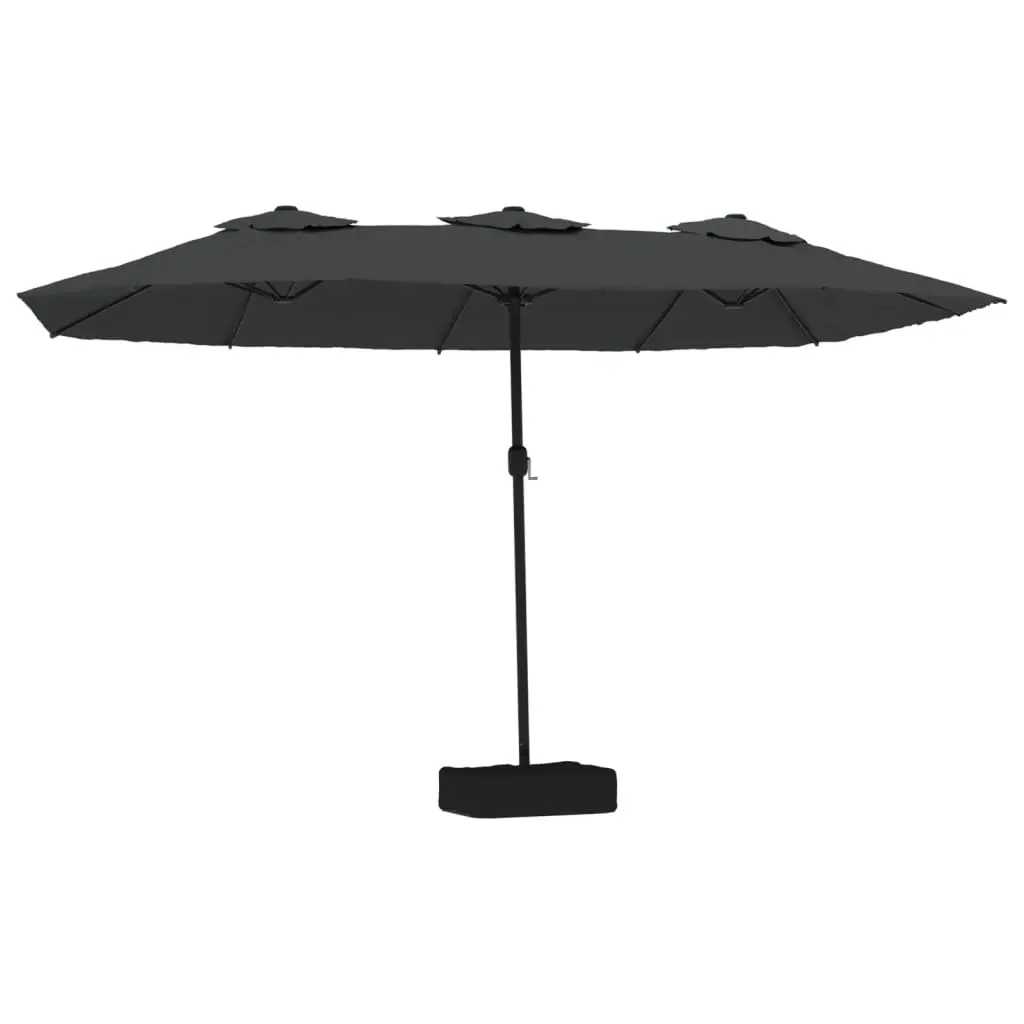 Double-Head Parasol Anthracite 449x265 cm 362947