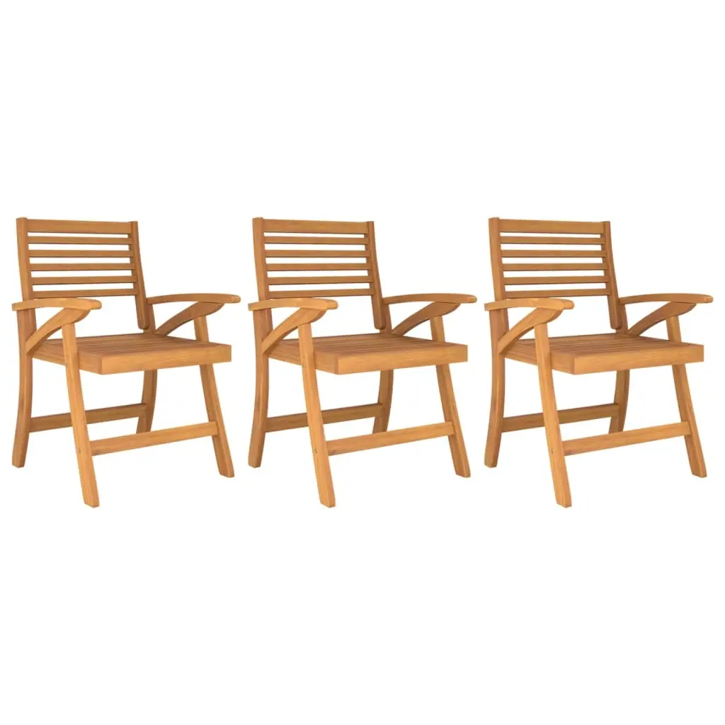 Garden Chairs 3 pcs 58x58x87 cm Solid Wood Acacia 363313 - Furniture