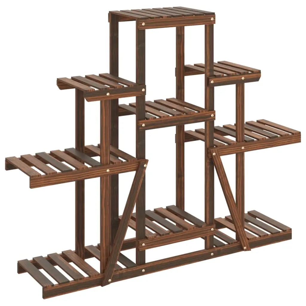 Flower Stand 110x25x96 cm Solid Wood Fir 362849 - Home & Garden