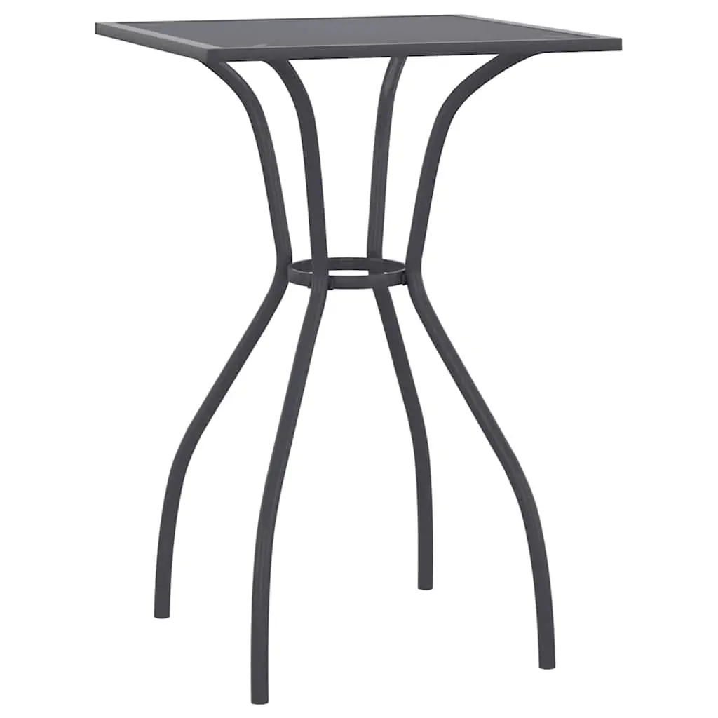 Garden Table Anthracite 50x50x72 cm Steel Mesh 362730 - Furniture