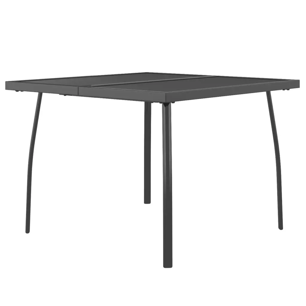 Garden Table Anthracite 100x100x72 cm Steel Mesh 362732 - Up to 65% off Outdoor Furniture