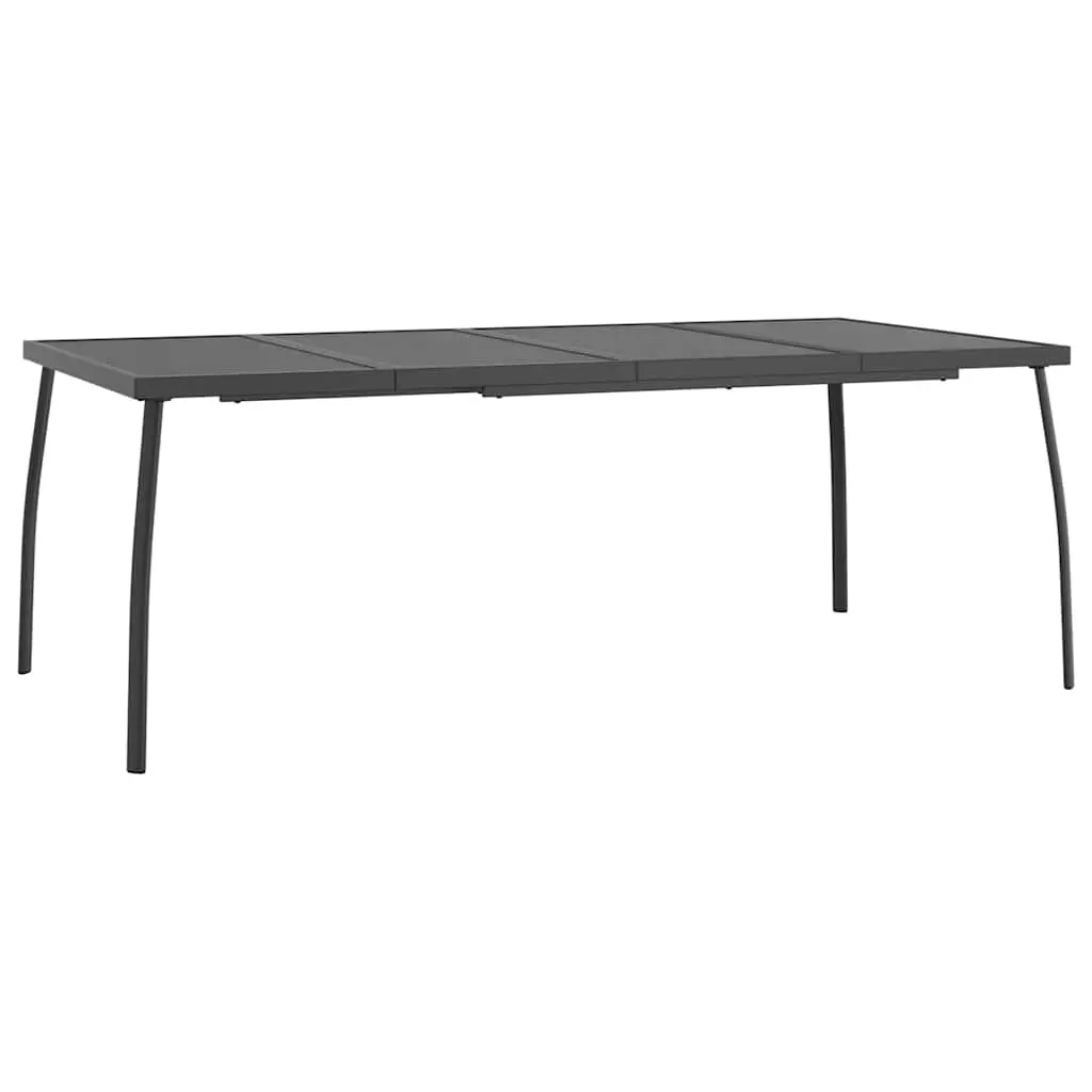 Garden Table Anthracite 200x100x72 cm Steel Mesh 362735 - Furniture