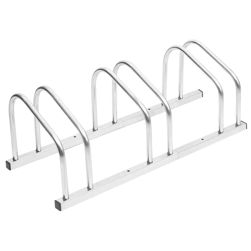 Bike Rack for 3 Bikes Galvanised Steel 154418 - Sports & Outdoor
