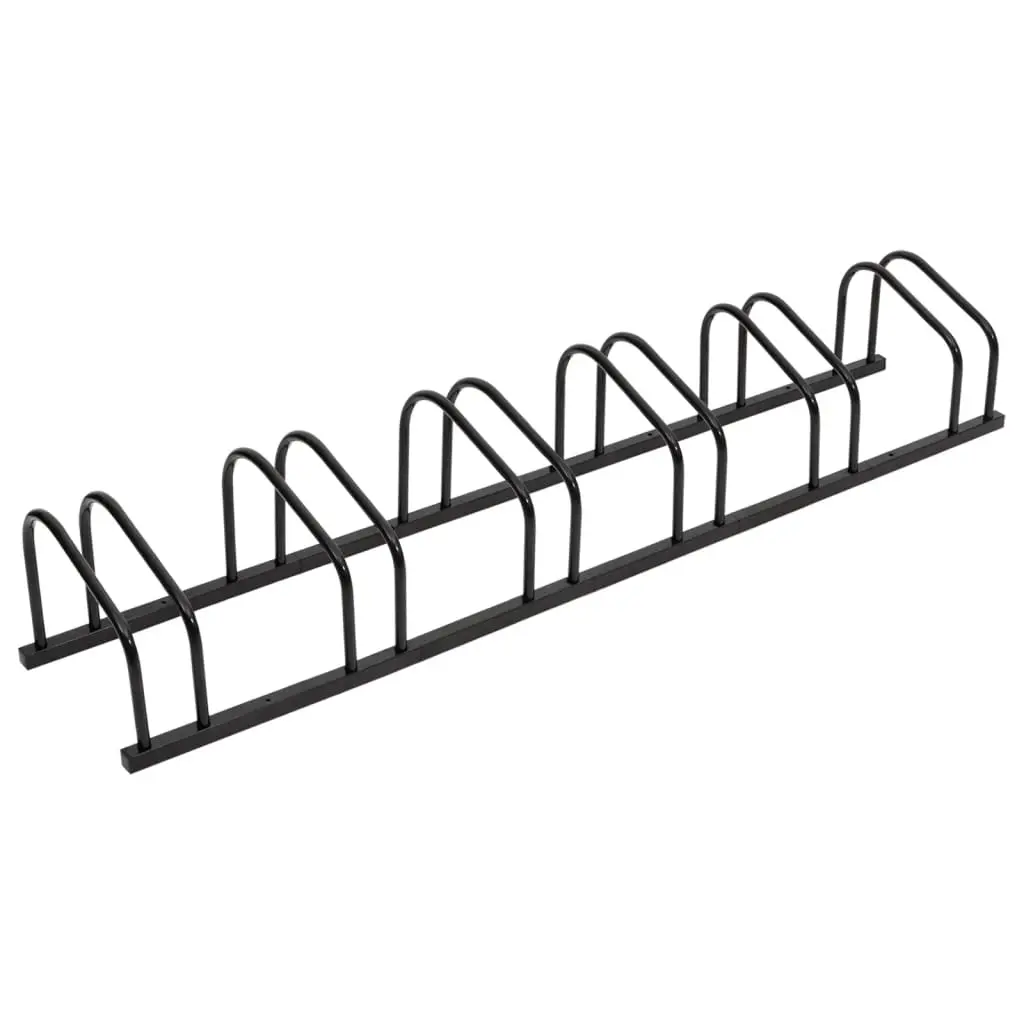 Bike Rack for 6 Bikes Black Steel 154426 - Sports & Outdoor