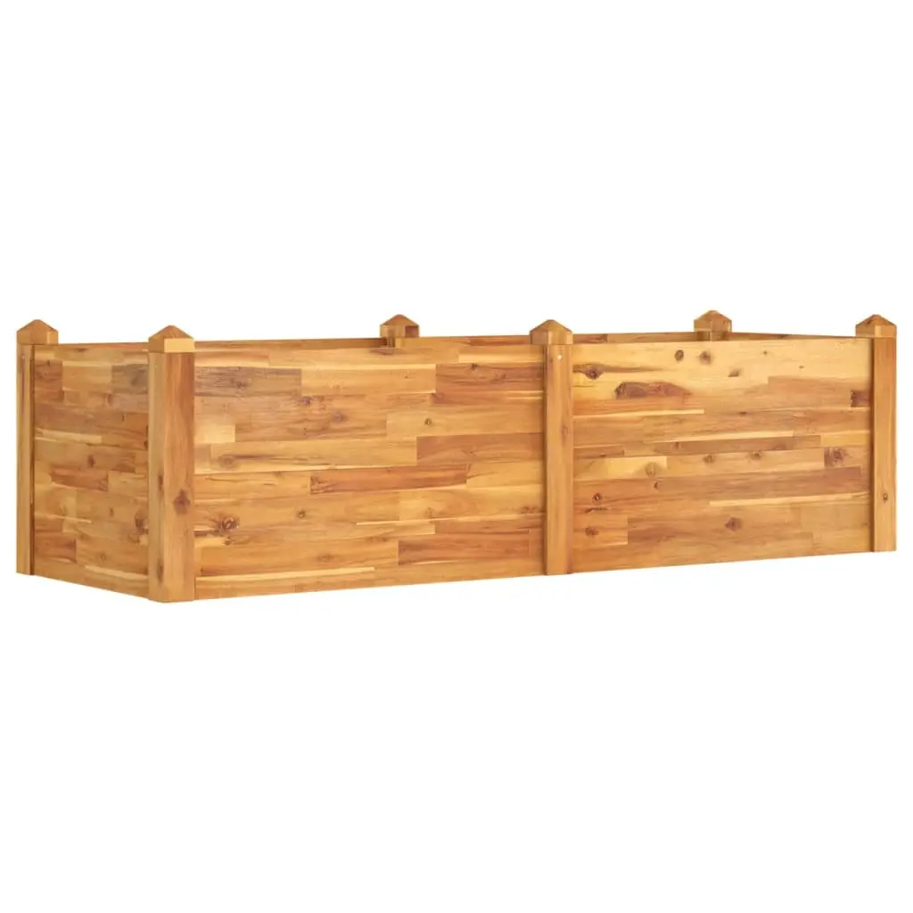 Garden Raised Bed 160x60x44 cm Solid Wood Acacia 363448 - Home & Garden