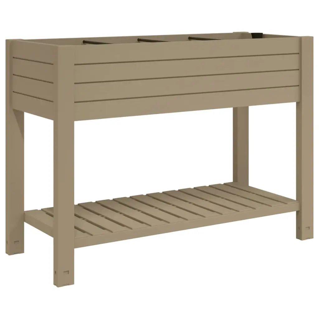 Garden Raised Bed Light Brown 110x45x79 cm Polypropylene 364176 - Home & Garden