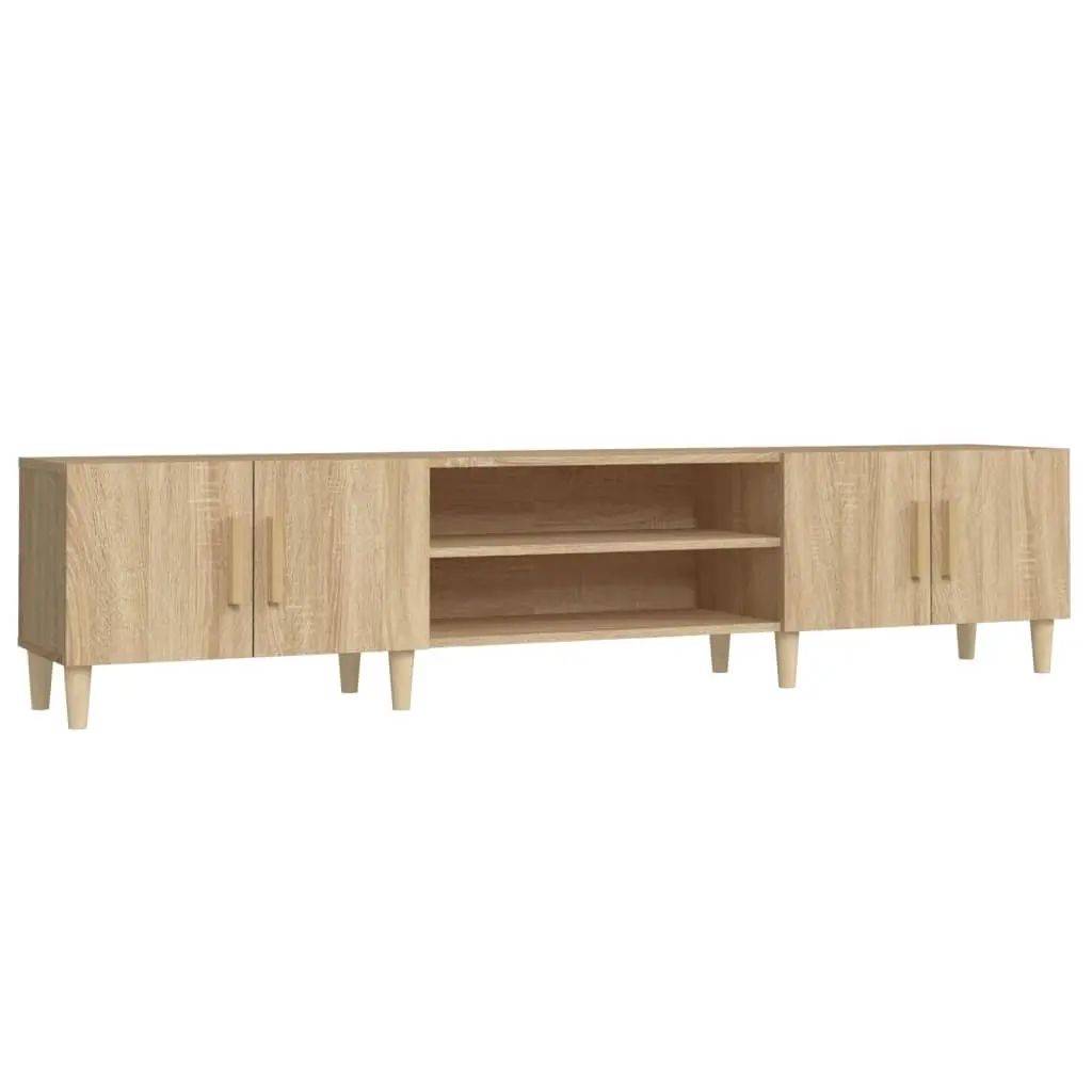 TV Cabinet Sonoma Oak 180x31.5x40 cm Engineered Wood 816259 - Furniture