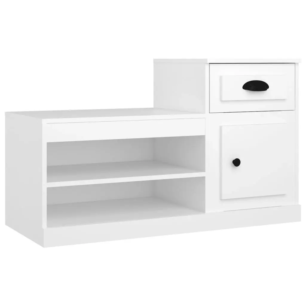 Shoe Cabinet White 100x42x60 cm Engineered Wood 816416 - Home & Garden