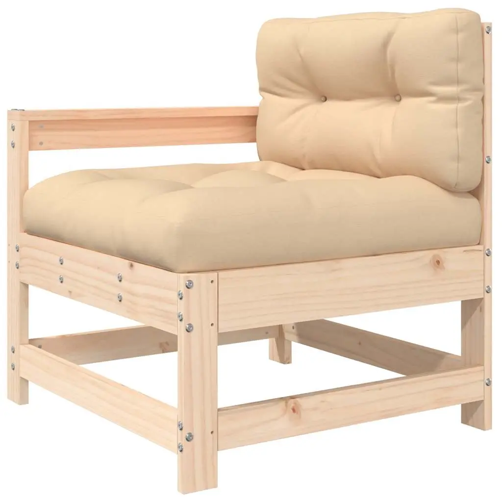 Garden Chair with Cushions Solid Wood Pine 825569 - Furniture