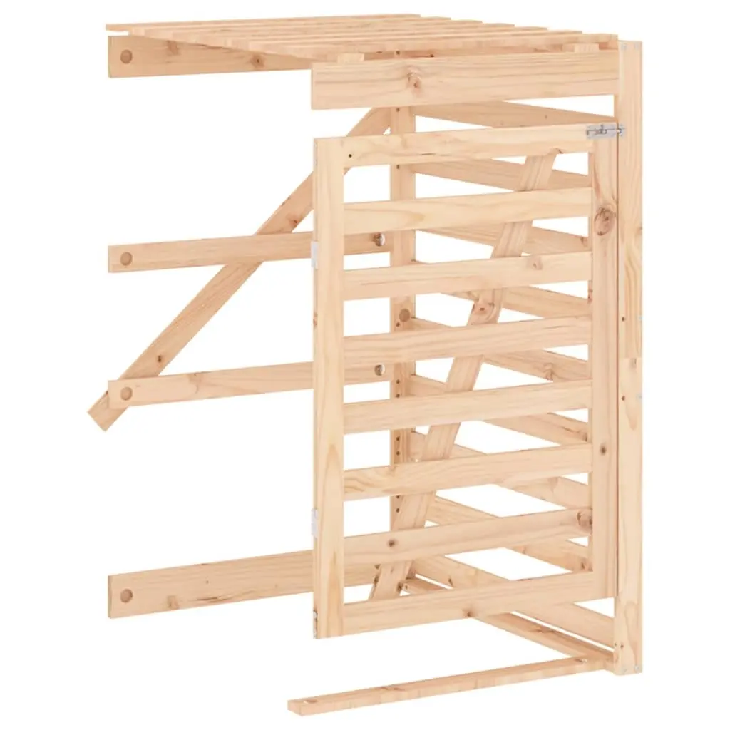Wheelie Bin Storage Extension Solid Wood Pine 825107 - Home & Garden