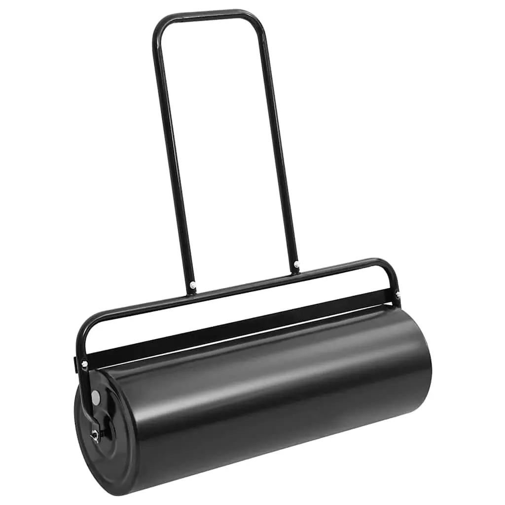 Garden Lawn Roller Push Black 63 L Iron and Steel 154467 - Home & Garden