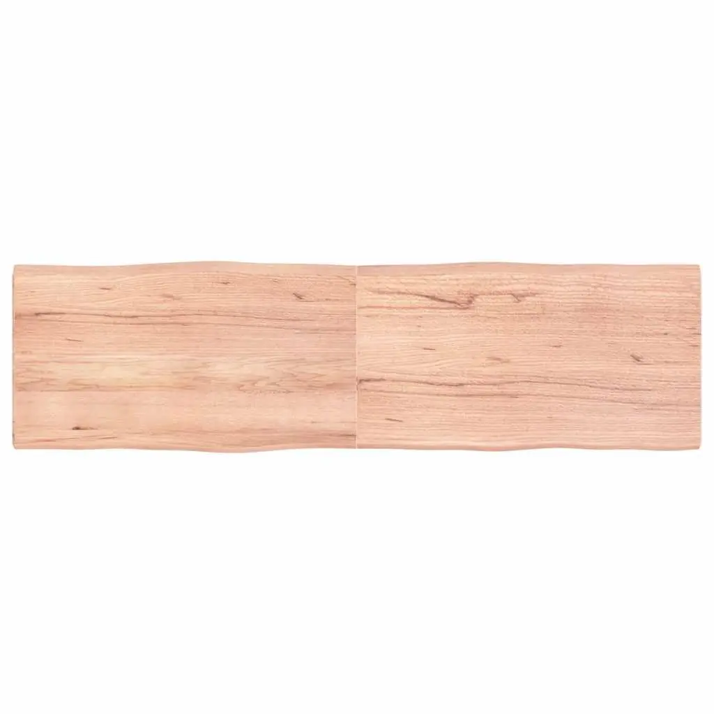 Table Top Light Brown 180x50x(2-4)cm Treated Solid Wood Live Edge 363976