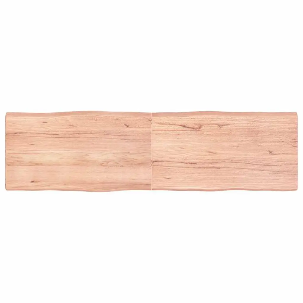 Table Top Light Brown 180x50x(2-6)cm Treated Solid Wood Live Edge 363977