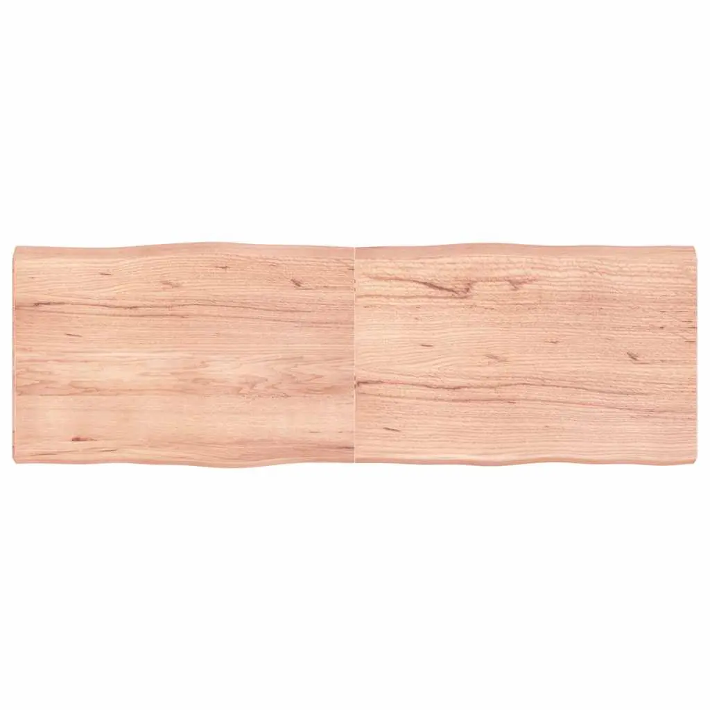 Table Top Light Brown 180x60x(2-6)cm Treated Solid Wood Live Edge 363979