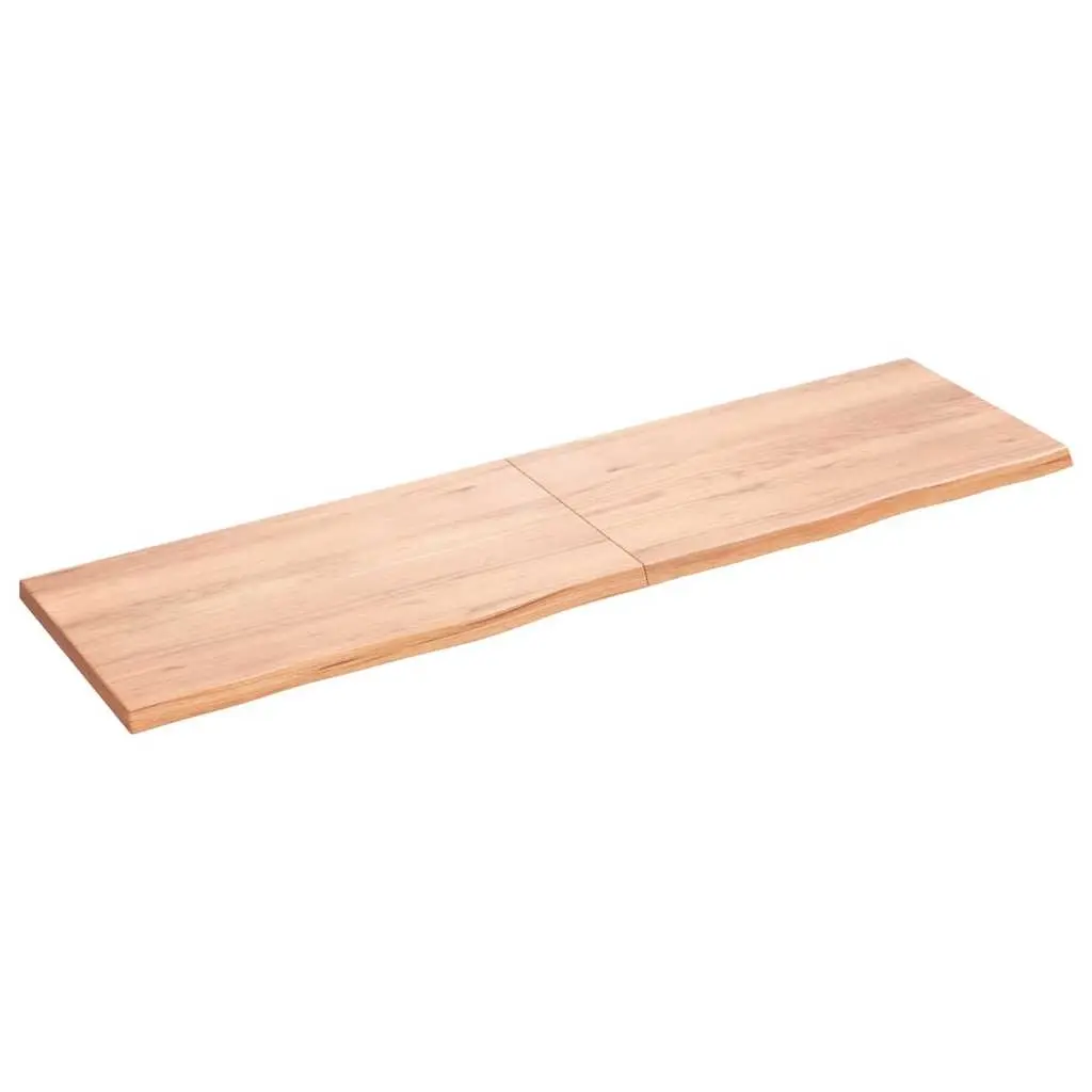 Table Top Light Brown 180x50x4 cm Treated Solid Wood Oak 3156391 - Furniture