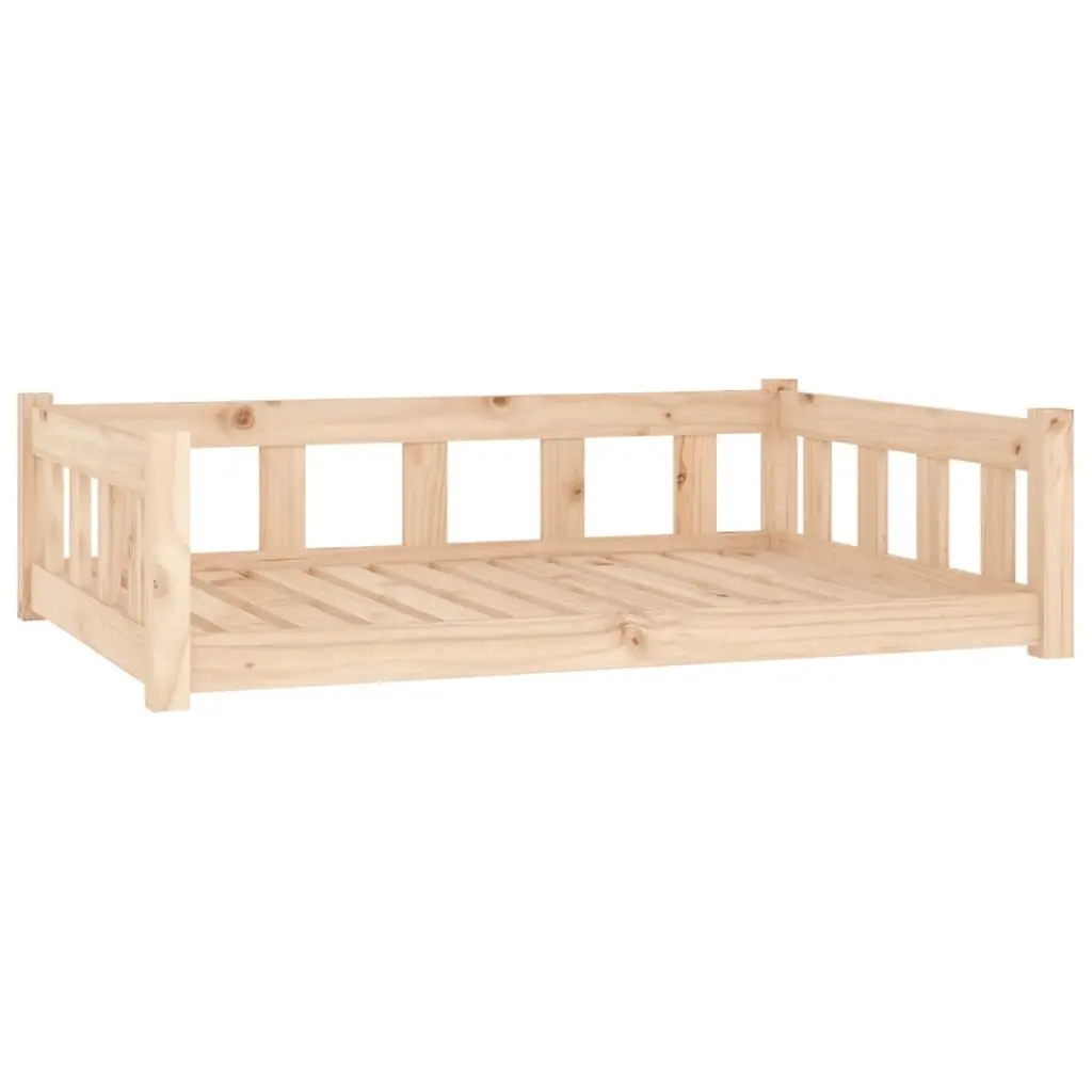 Dog Bed 105.5x75.5x28 cm Solid Wood Pine 833257 - Pets