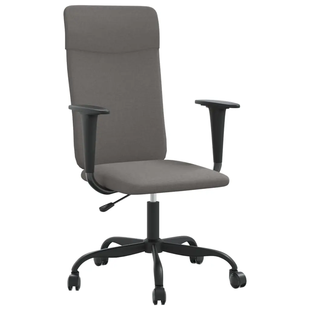 Office Chair Height Adjustable Dark Grey Fabric 353018 - Furniture