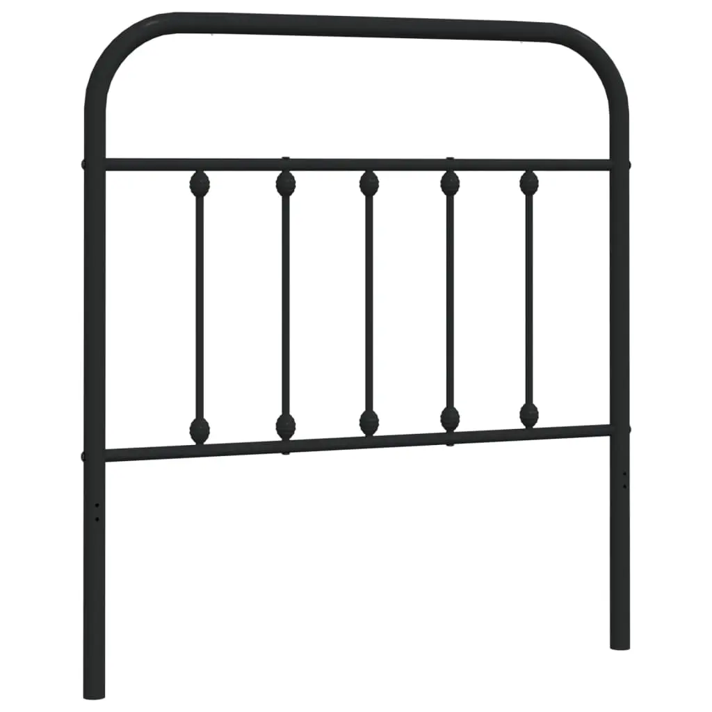 Metal Replace Headboard Black 90 cm 352606 - Furniture
