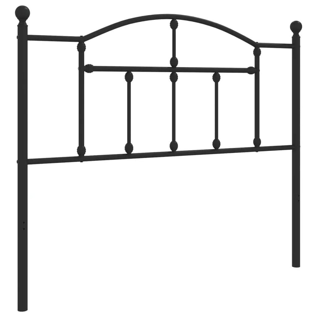 Metal Replace Headboard Black 107 cm 353469 - Furniture