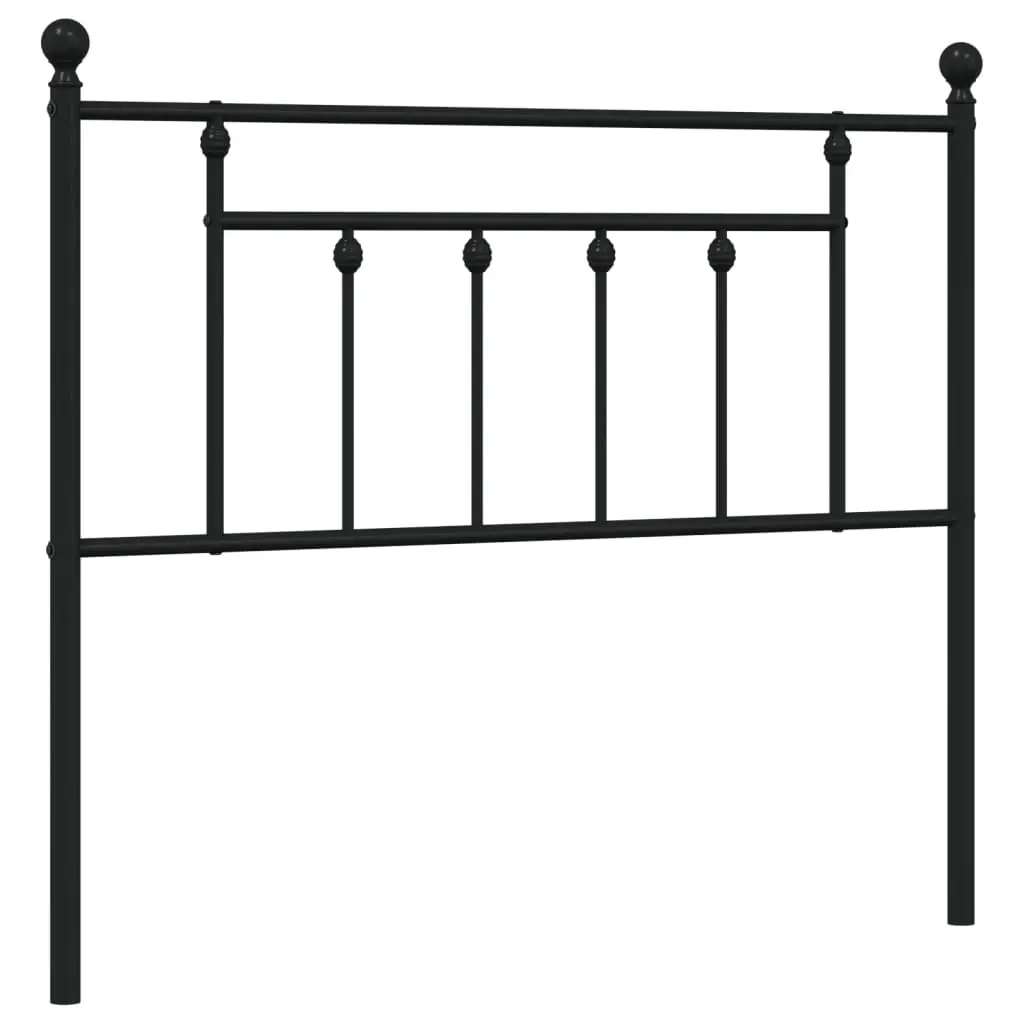 Metal Replace Headboard Black 107 cm 353567 - Furniture